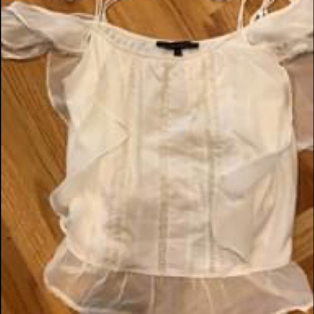 White House Black Market cold shoulder top